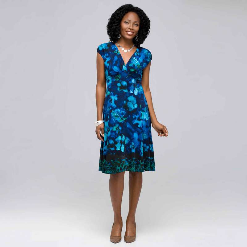 Floral Jersey Dress (Petite), Ink Multi, large image number 0